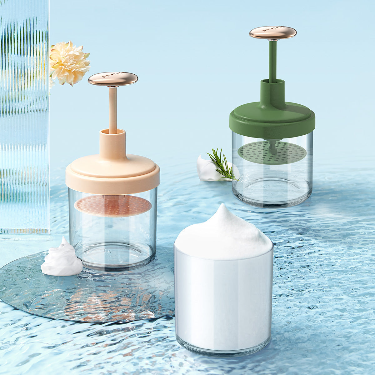 Home Fashion Face Wash Frother Automatic Rebound
